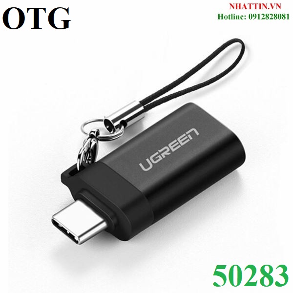 Đầu chuyển đổi OTG USB Type-C to USB 3.0 vỏ nhôm Ugreen 50283 cao cấp
