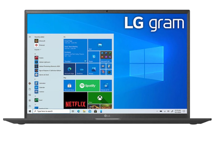 Máy tính xách tay LG 17Z90P G.AH78A5 I7-1165G7/16GB/1 TB SSD/Windows 10/Obsidian Black